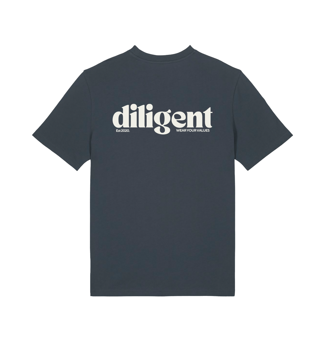 India Ink Grey Printed T-shirt