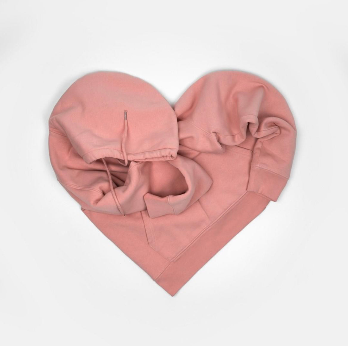 Pink heart folder hoodie