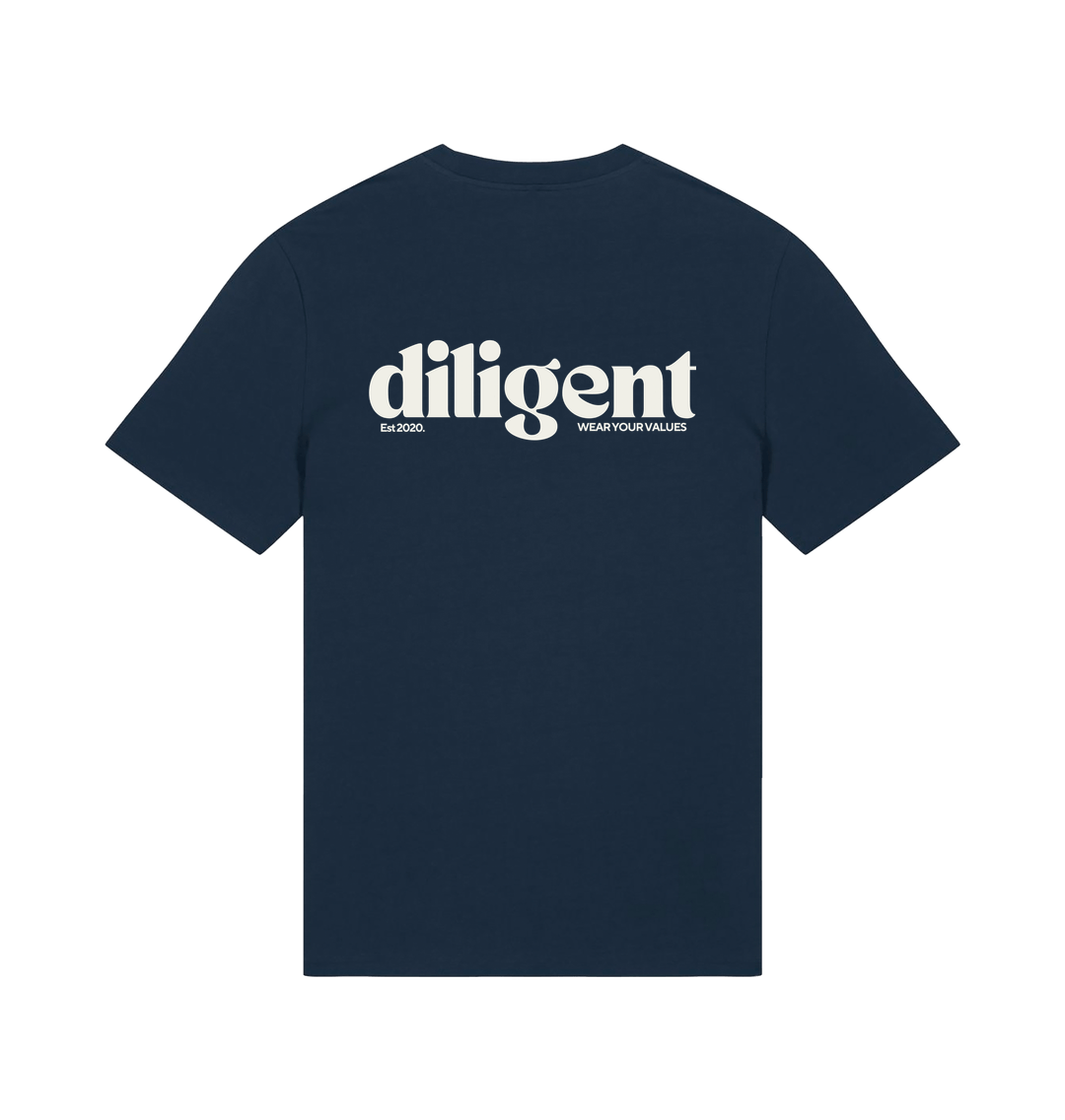 French Navy Printed T-shirt