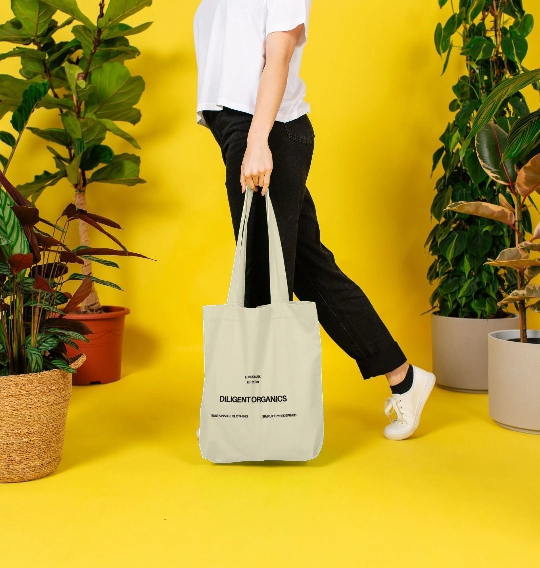 Natural Organic Cotton Tote Bag - London Est 2020.