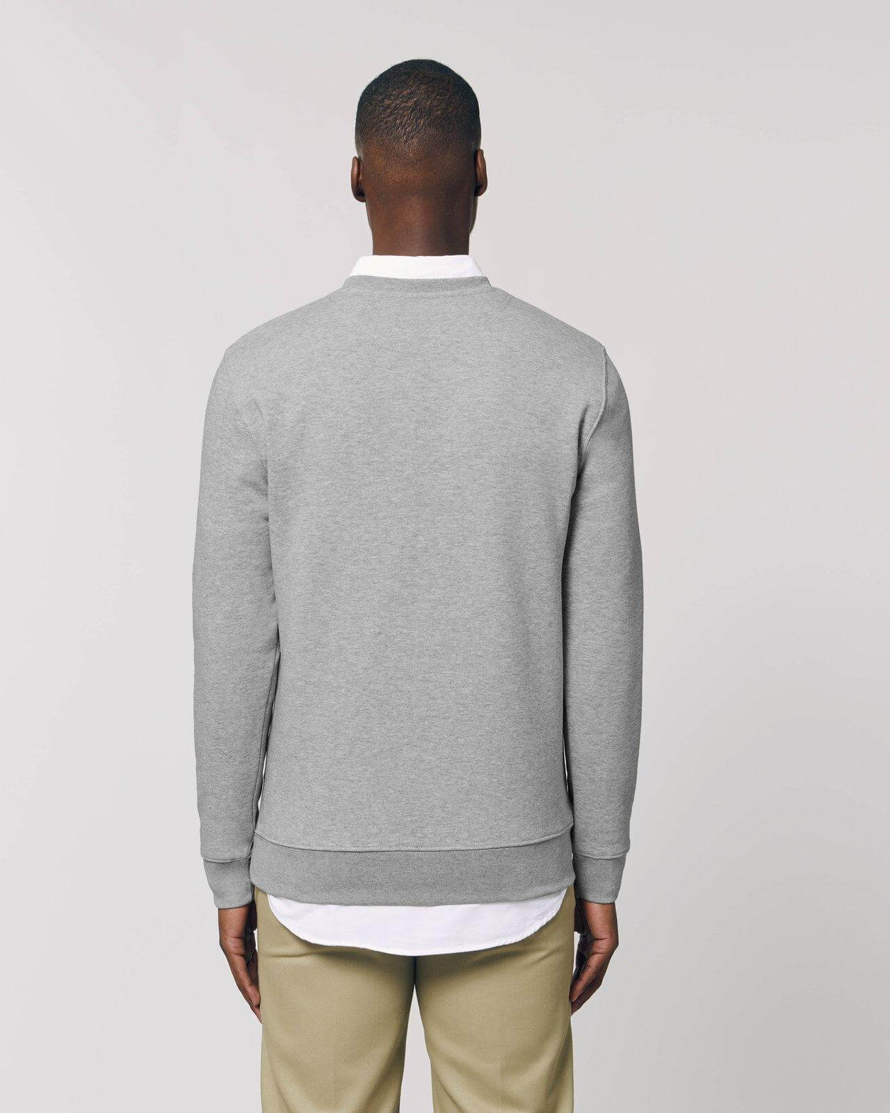 Heather Grey Unisex Organic Sweatshirt