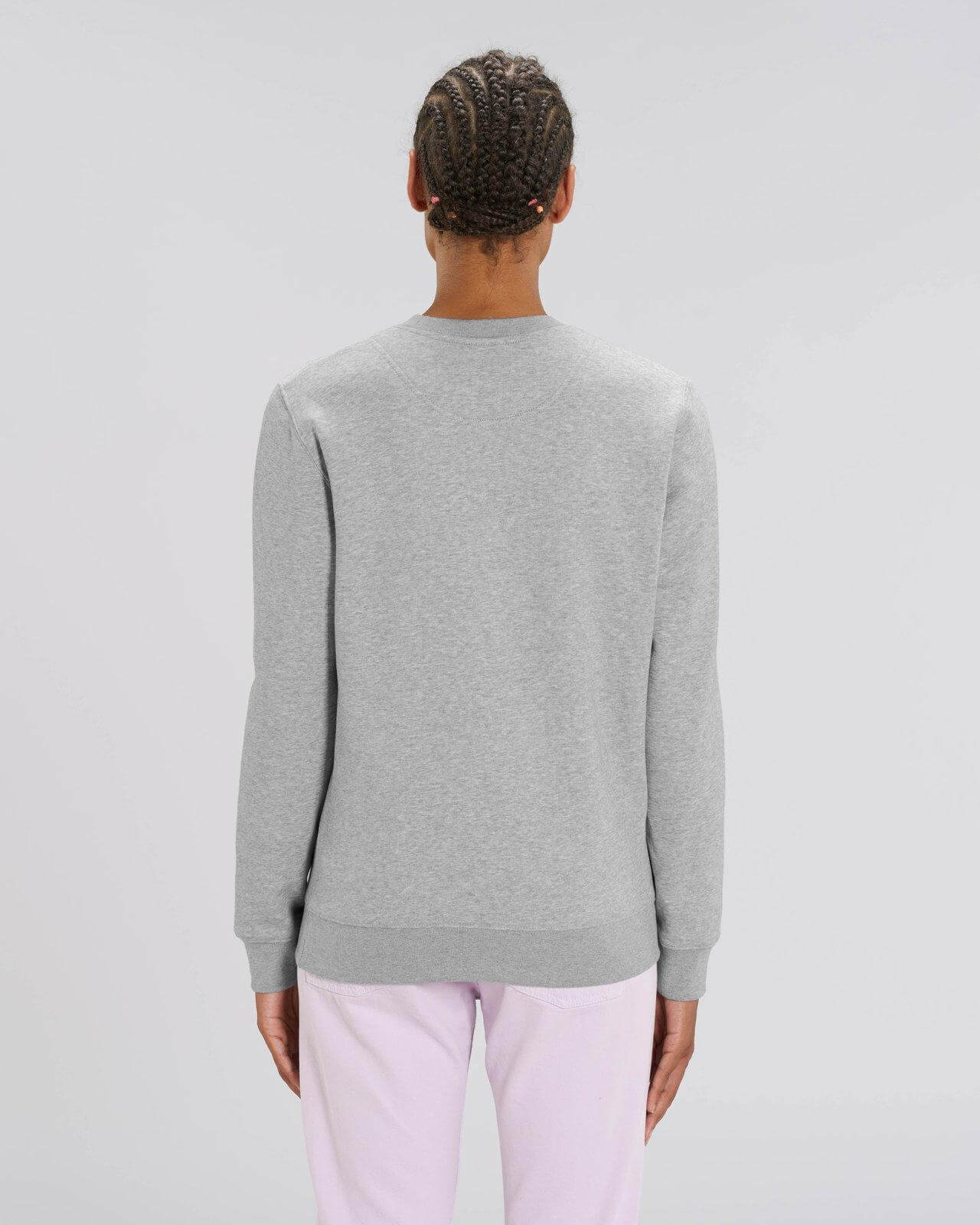 Heather Grey Unisex Organic Sweatshirt