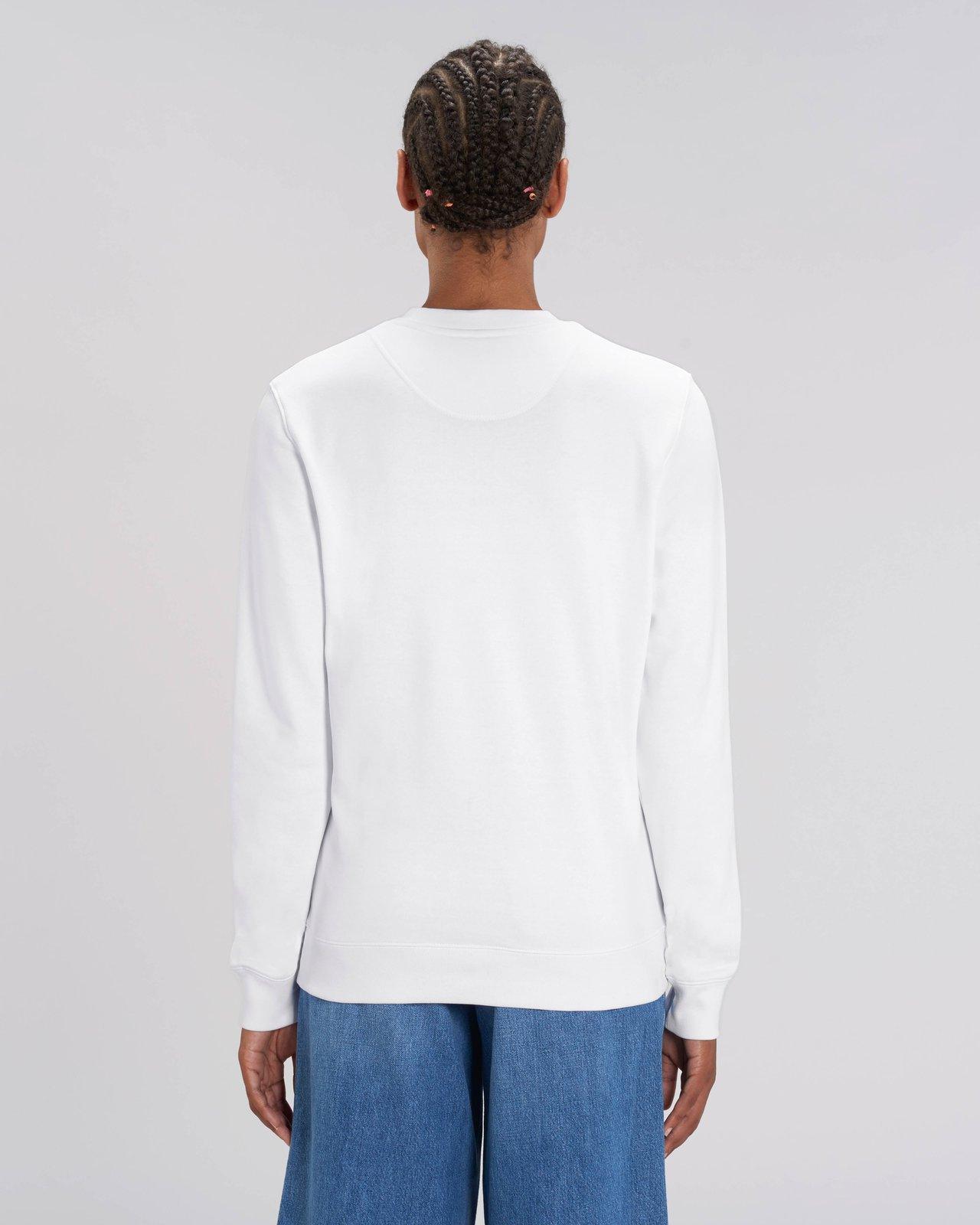 White Unisex Organic Sweatshirt