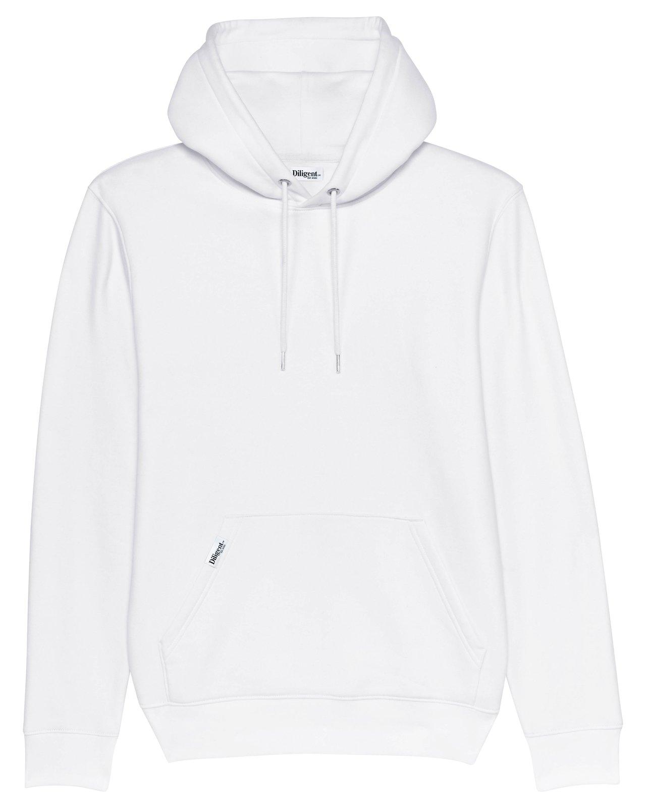 White Unisex Organic Hoodie