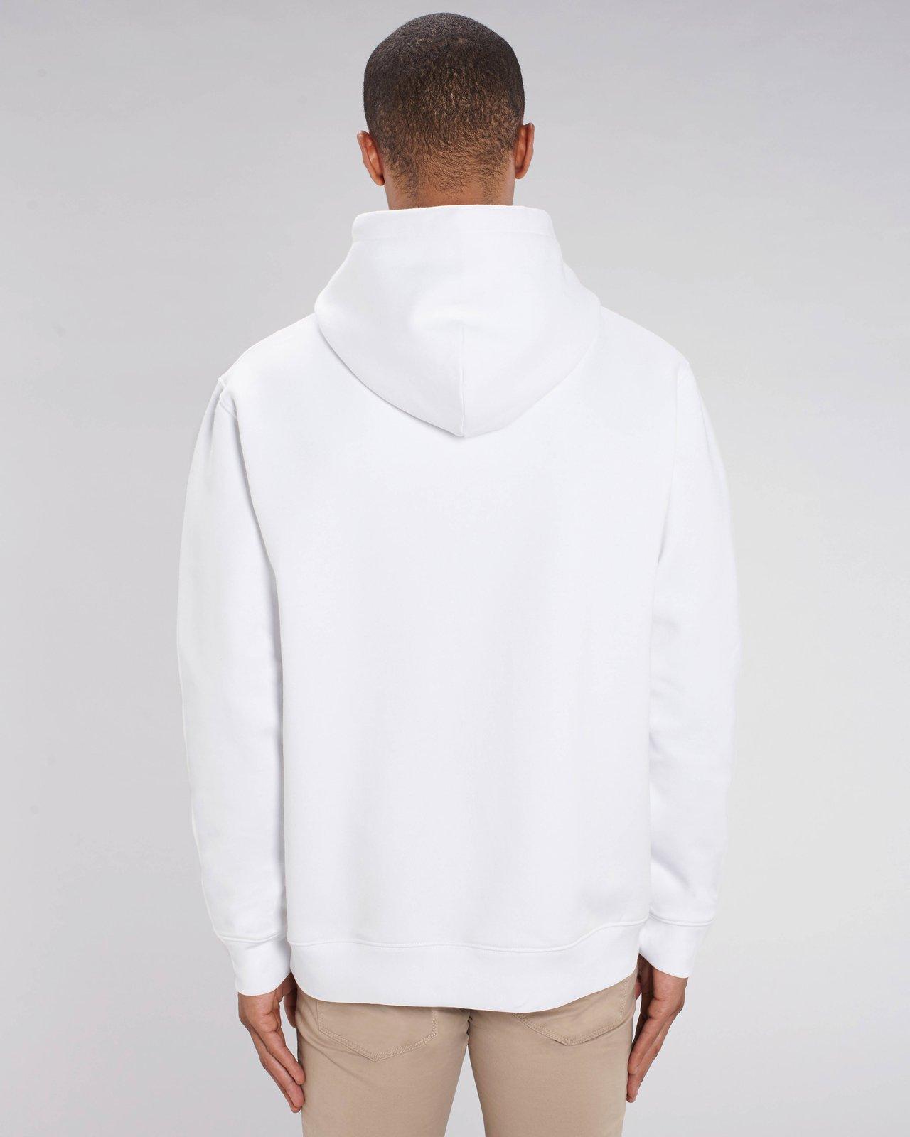 White Unisex Organic Hoodie