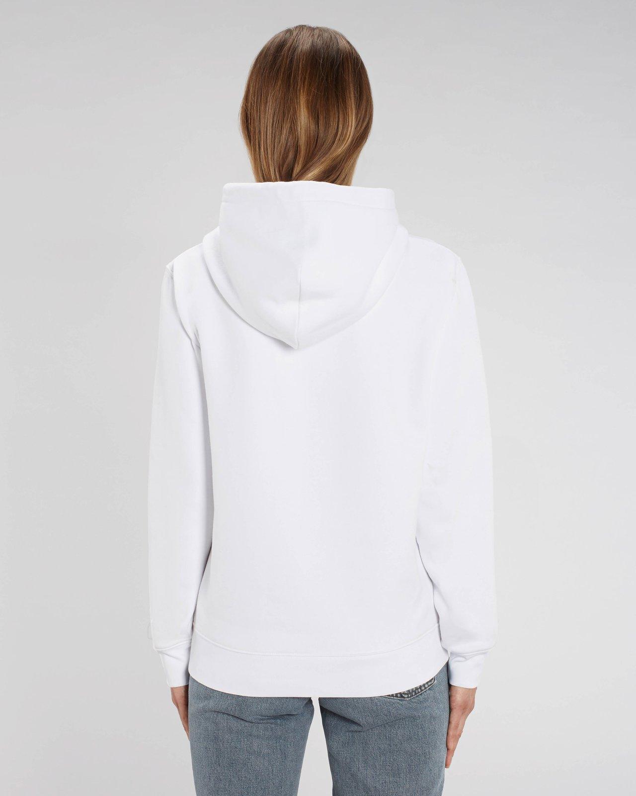 White Unisex Organic Hoodie