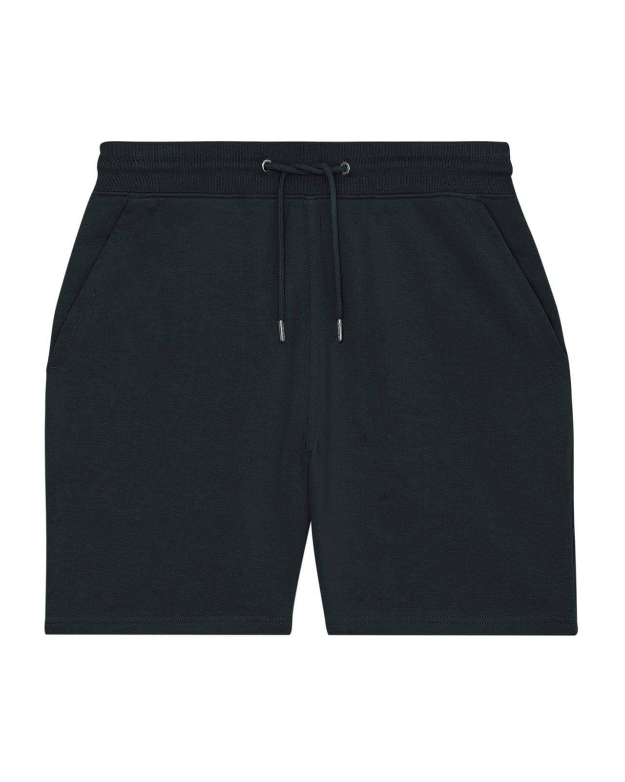Black Organic Unisex Jogger Shorts