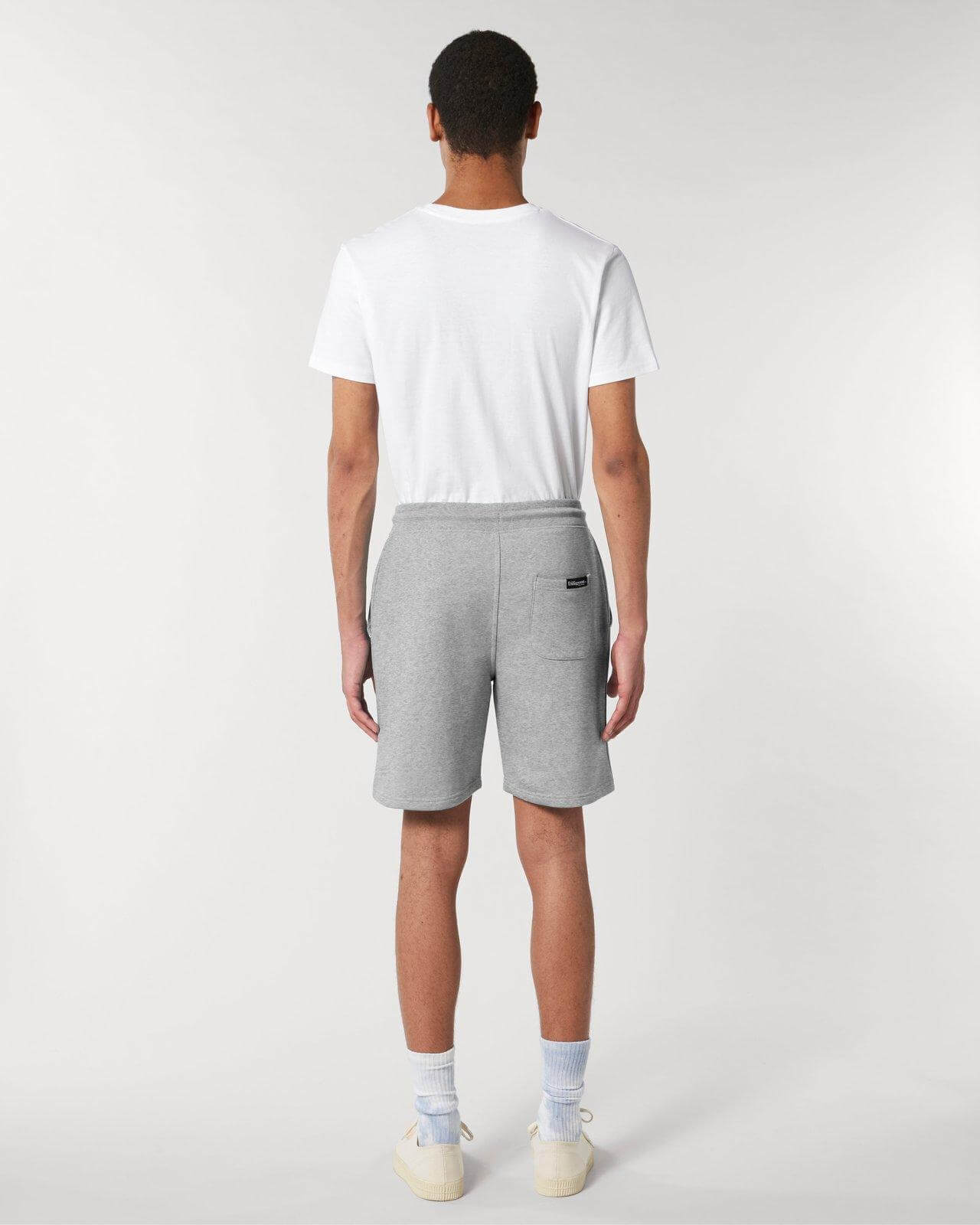 Heather Grey Organic Unisex Jogger Shorts