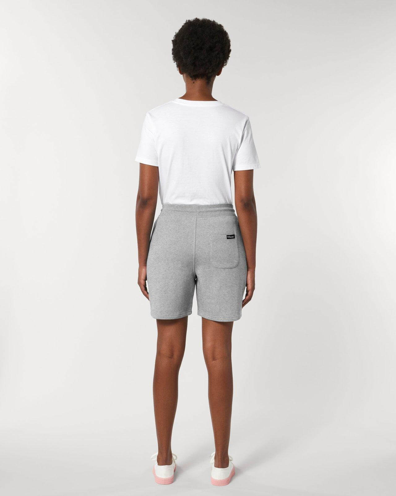 Heather Grey Organic Unisex Jogger Shorts