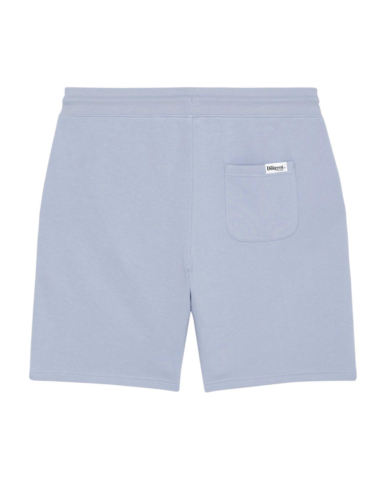 Powder Blue Organic Unisex Jogger Shorts