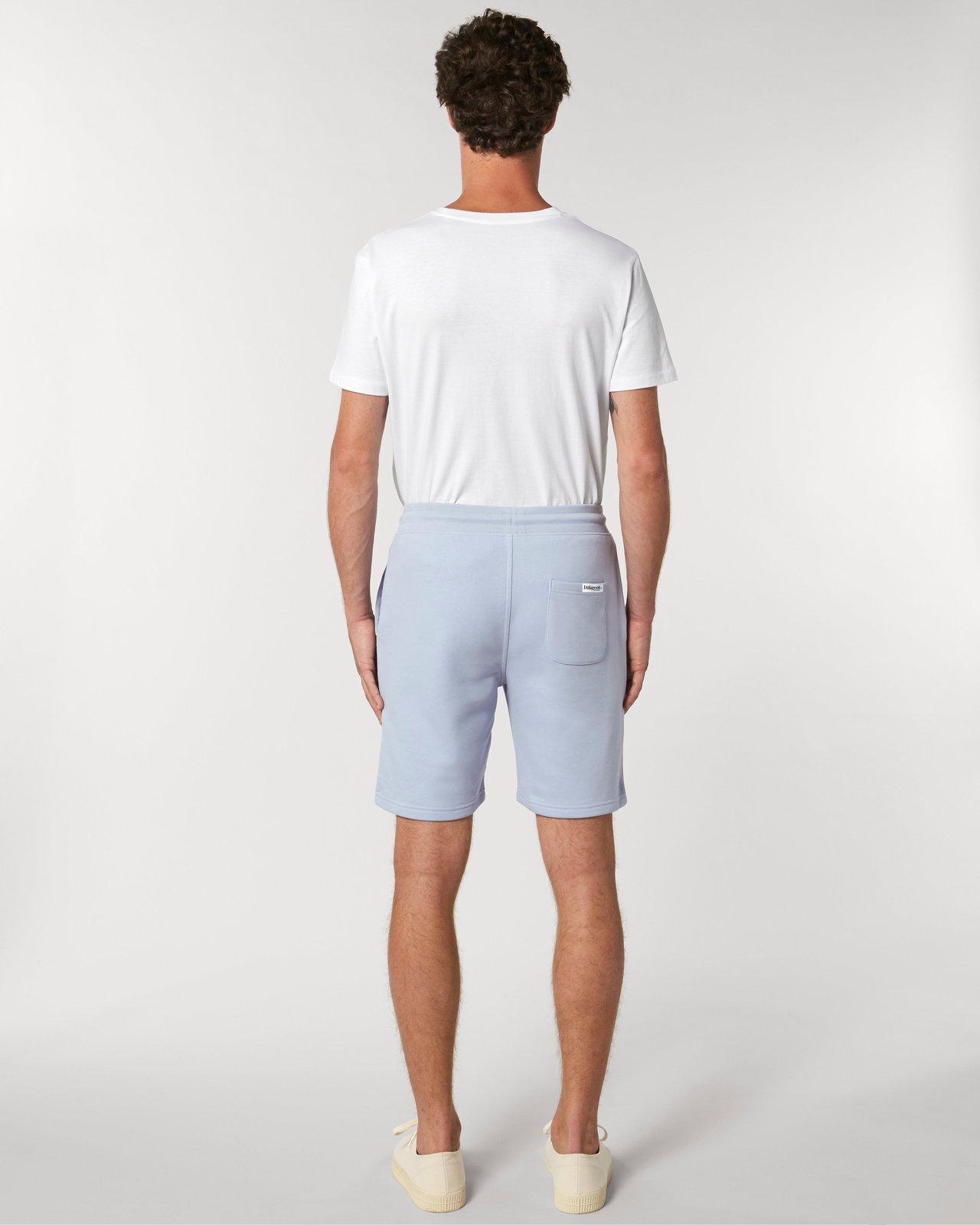 Powder Blue Organic Unisex Jogger Shorts