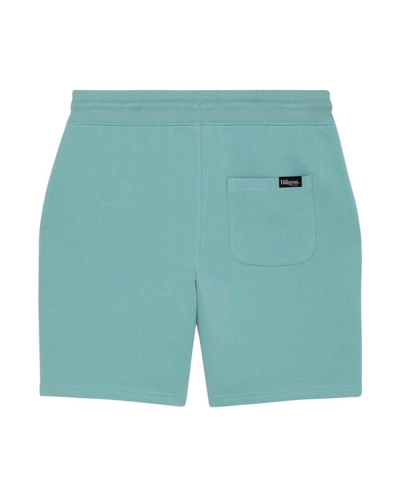 Teal Organic Unisex Jogger Shorts