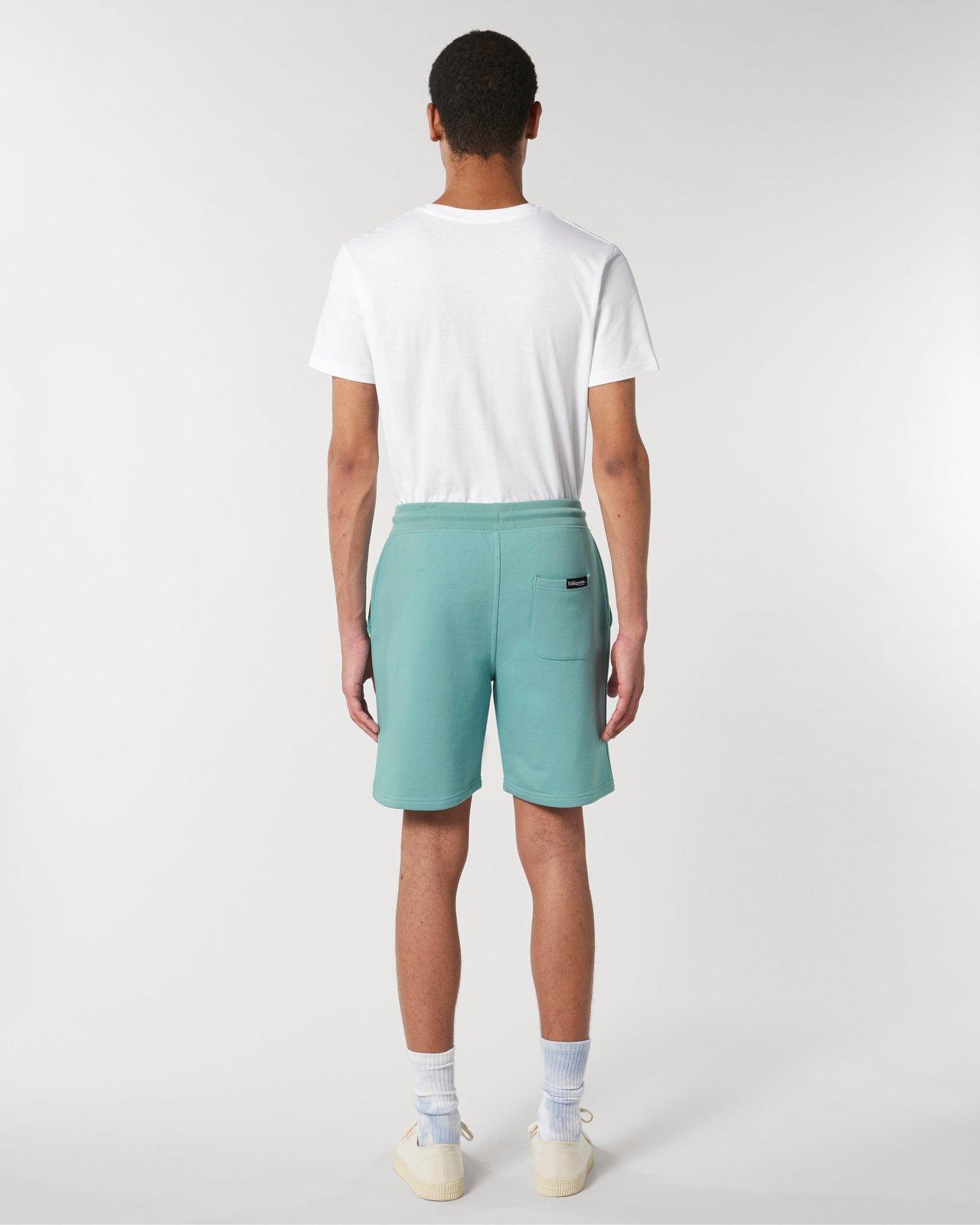 Teal Organic Unisex Jogger Shorts