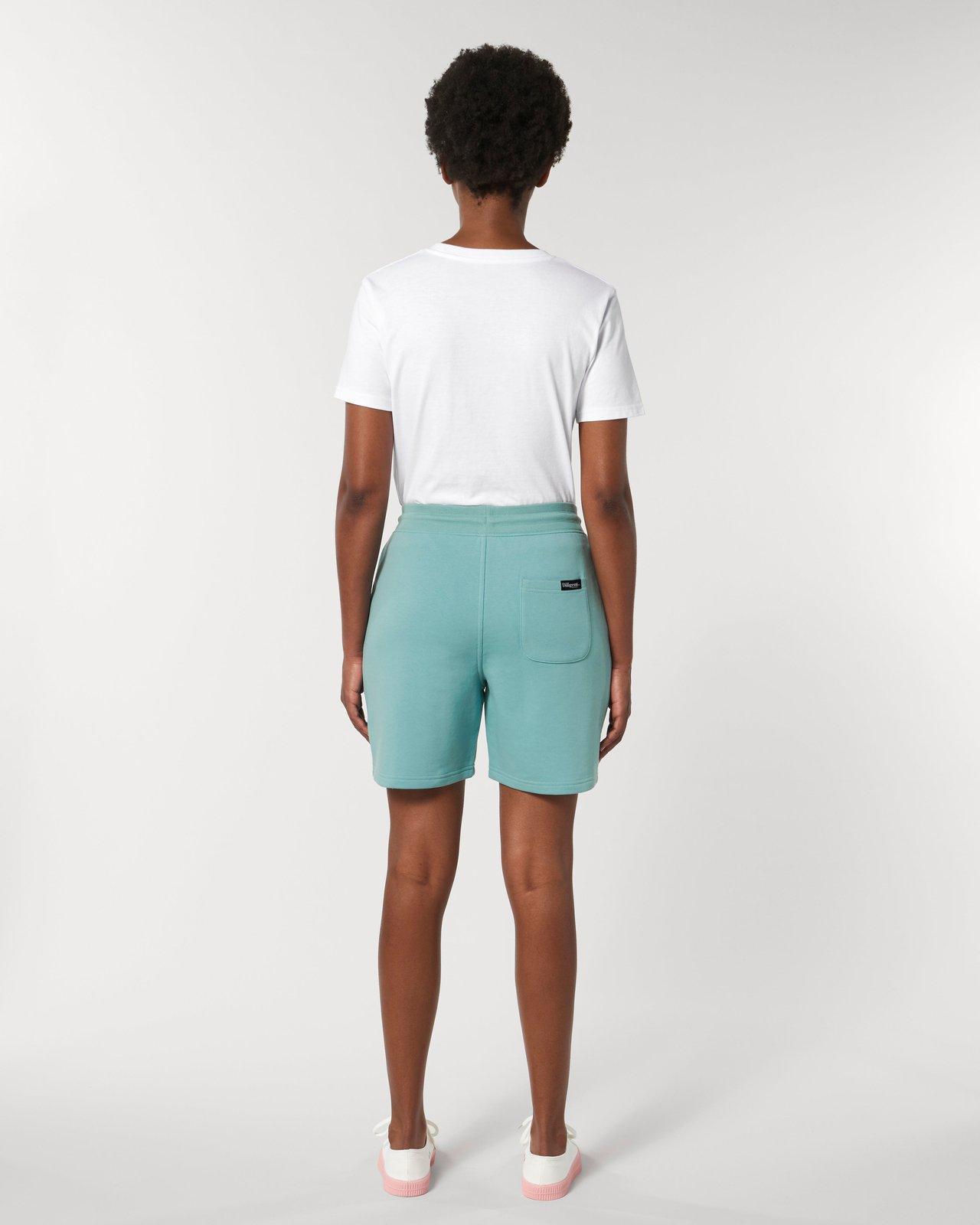 Teal Organic Unisex Jogger Shorts